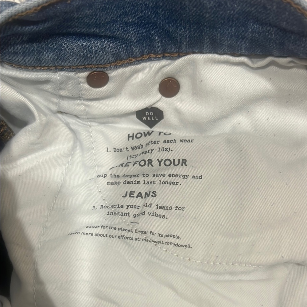 Madewell Women's The Perfect Vintage blue jeans size 26 - Picture 8 of 12